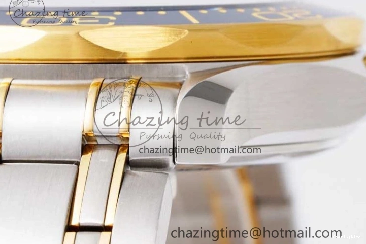 0118 ZeroBulk Seamaster Diver 300M SS YG Blue Ceramic Bezel JVSF 1:1 Best Edition Blue Dial on SS YG Bracelet A 7784